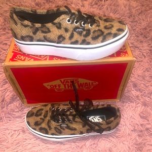 Women’s Platform Leopard Print Vans